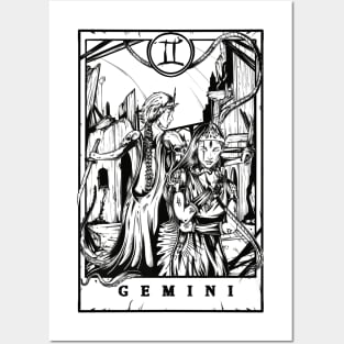 Gemini Zodiac Tarot Posters and Art